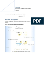 Completing The Square