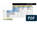 Tabla de Datos - Animales