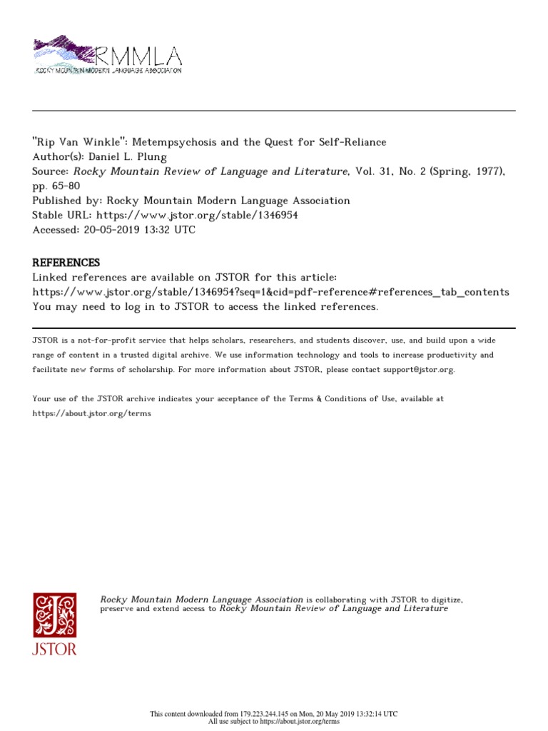 Rocky Mountain Modern Language Association Rocky Mountain Review of