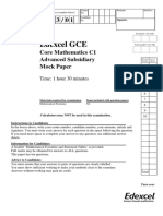 Mock QP - C1 Edexcel