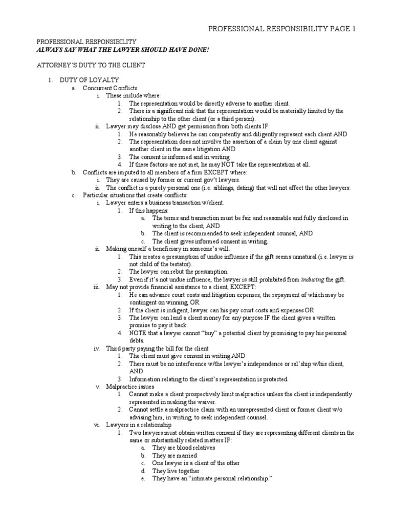 Navigating Complex Ethical Duties An InDepth Exploration of a Lawyer