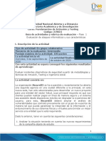 Guía de Actividades y Rúbrica de Evaluación - Unidad 1 - Fase 1 - Evaluación de Ataques Informáticos y Sus Características PDF