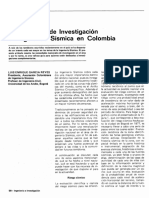 Necesidades de La Investigacion Sismica PDF