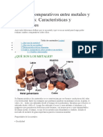 Material - Cuadros Comparativos Entre Metales y No Metales