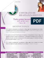 Contrato de Reafianzamiento: Thalia Peñate Herrarte