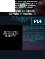 Contrato de Edición- Derecho Mercantil III