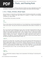 Decimals, Floats, and Floating Point Arithmetic Tutorial For Python 3 PDF