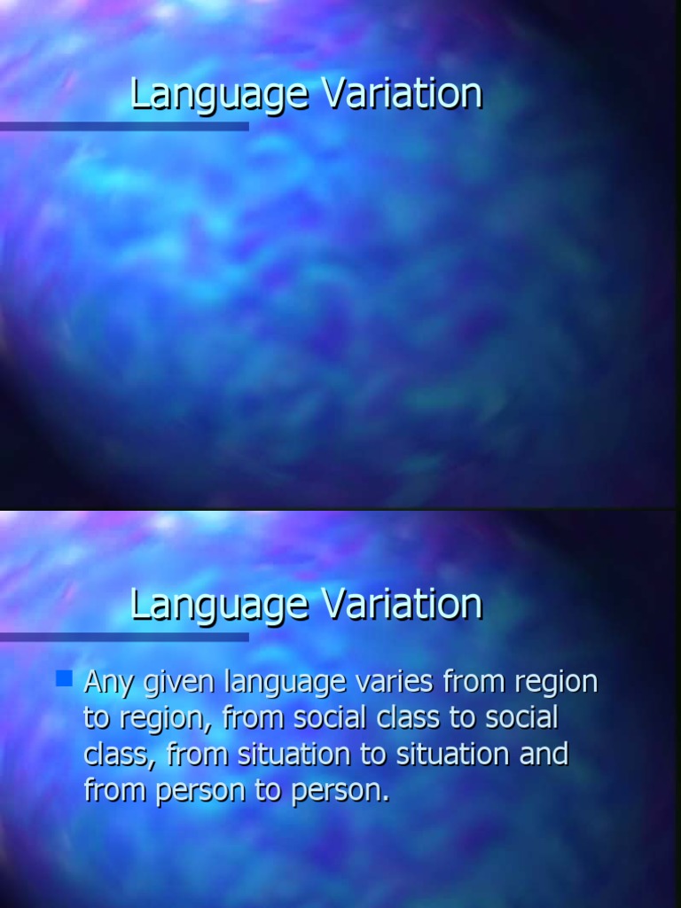 Regional Variation1 | PDF | Dialect | French Language