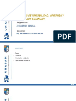 Sesión 09 - Medidas de Variabilidad - Varianza y Desviación Estandar