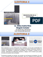 0-Presentación de La Asignatura Auditoria II Virtual PDF