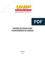 Sistemas de polias para levantamento de cargas