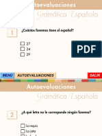 Autoevaluacion Gramatica Española