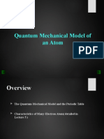 Quantum Mechanical Model of An Atom