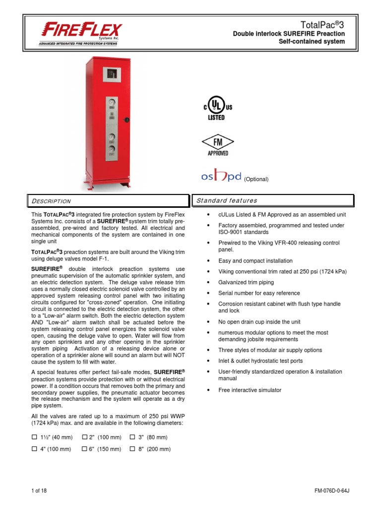 1.T3 SUREFIRE Double Interlock - Self Contained | PDF | Fire Sprinkler ...