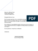 Carta de Renuncia