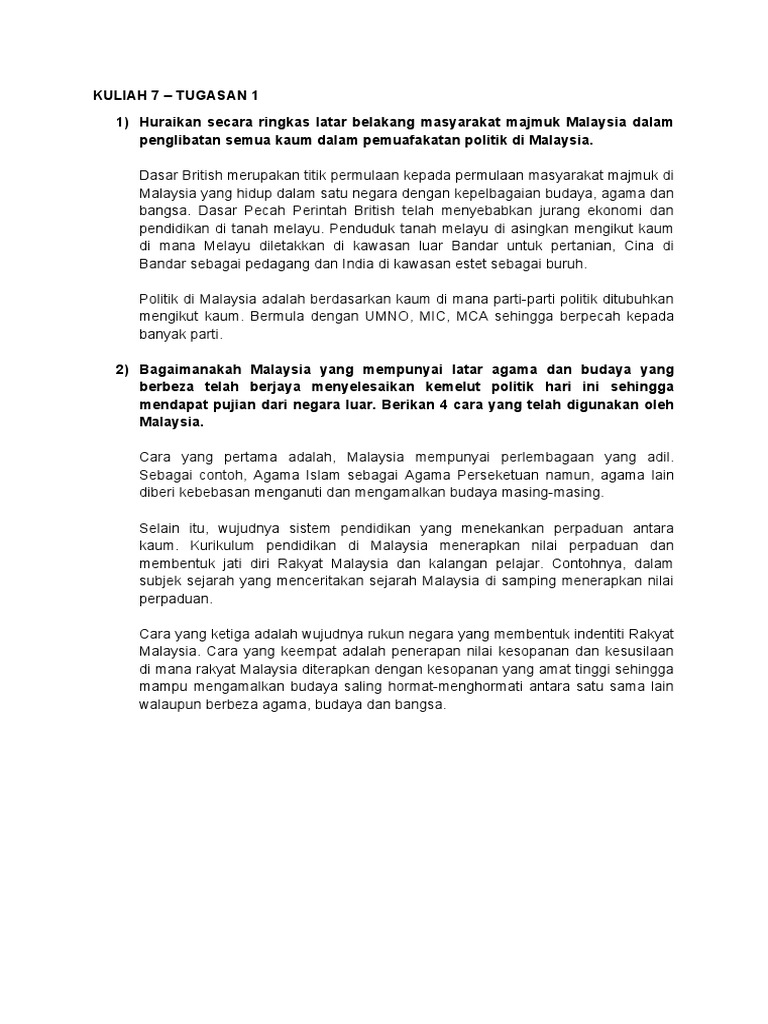 Kuliah 7 Tugasan 1 Pdf