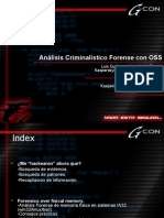 Analisis Criminalistico Forense con OSS
