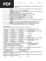 Part I: Modified True or False