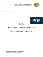R.S.W. Building Technology-4 "Ceiling Materials": Urdaneta City University