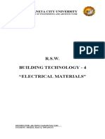 R.S.W. Building Technology - 4 "Electrical Materials": Urdaneta City University