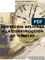 Geotecnia Aplicada A La Construcción de Túneles