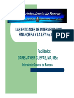 Tema 3 Las Entidades de Intermediacion Financiera y La Ley 183 02 PDF