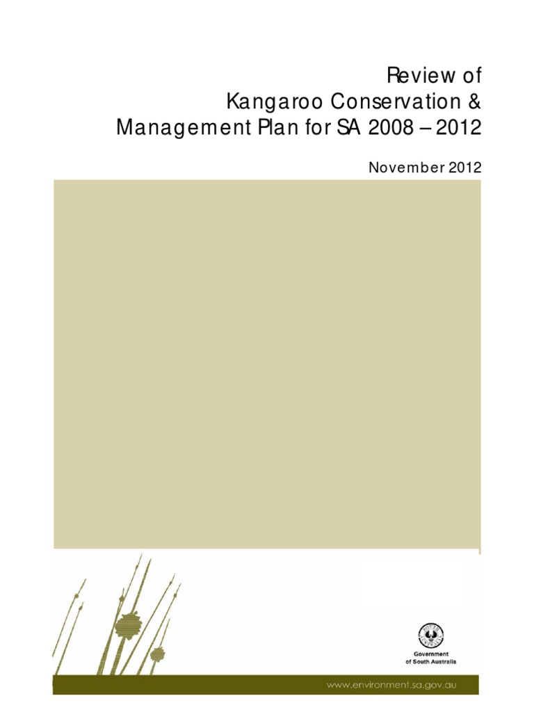 Pa Gen Kangaroo Management Plan Review 2012 | PDF | Natural Resource ...