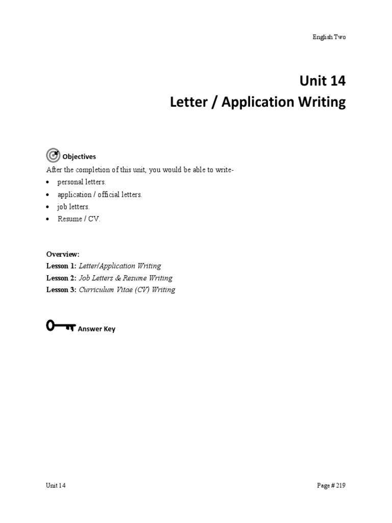 Unit 14 Letter / Application Writing: Objectives | PDF | Bangladesh | Dhaka