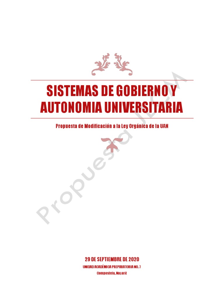 Reforma a la Autonomía Universitaria | PDF | Democracia | Ideologías ...
