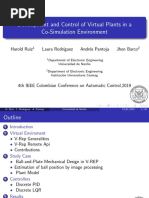 Development and Control of Virtual Plants in A Co Simulation Environment 1