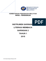 2. INSTRUMEN LITERASI MEMBACA SARINGAN 2 TAHUN 1 2015