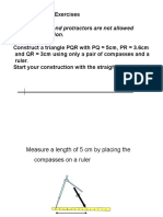 PMR Orientated Exercises 6) Set Squares and Protractors Are Not Allowed