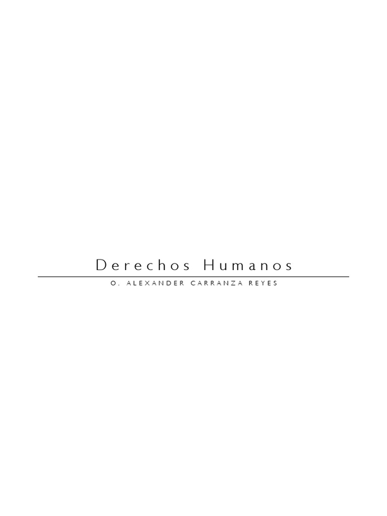 04 Derechos Humanos Carranza Reyes Pdf Publicacion Comunicacion Humana