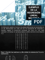 Ejemplo 1 - Estimación de La Ecuación de La Regresión Lineal Múltiple