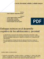 Desarrollo Cognitivo en La Juventud, Adulto y Adulto Mayor