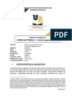 Programa UB DERECHO PENAL II