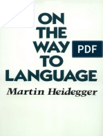 Heidegger, Martin - On The Way To Language (Harper & Row, 1982) PDF