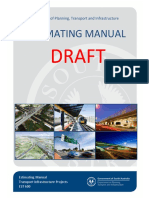 Estimating Manual: Department of Planning, Transport and Infrastructure