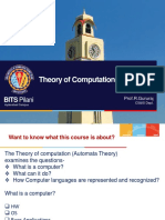 Theory of Computation (CS F351) : BITS Pilani