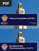 Theory of Computation (CS F351) : BITS Pilani