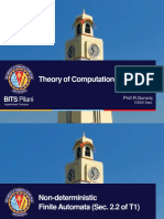 Theory of Computation (CS F351) : BITS Pilani