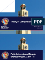 Theory of Computation (CS F351) : BITS Pilani