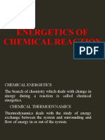 Energetics of Chemical Reaction