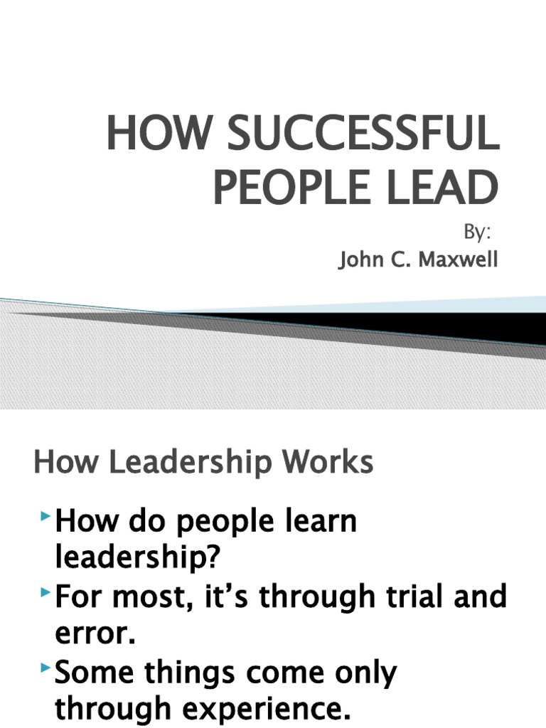 How Successful People Lead Book Questions