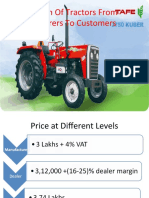 Value Chain of Tractors From Manufacturers To Customers