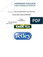 Tata Tea Ltd. & Tetley: Mergers and Acquisitions in Tea Industry