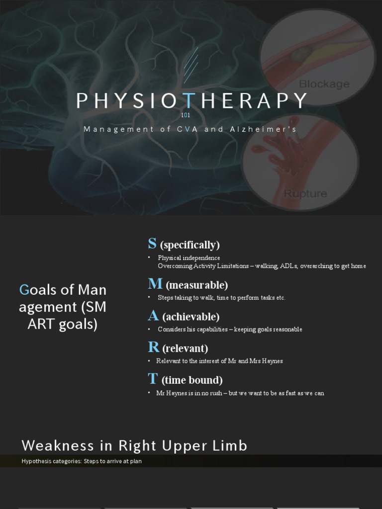 Physiotherapy for Stroke and Alzheimer's | PDF | Physical Therapy | Stroke