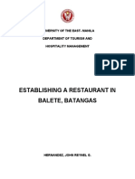 Chapter 1: Establishing A Restaurant in Balete, Batangas