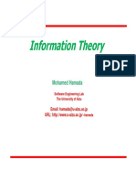 Information Theory: Mohamed Hamada