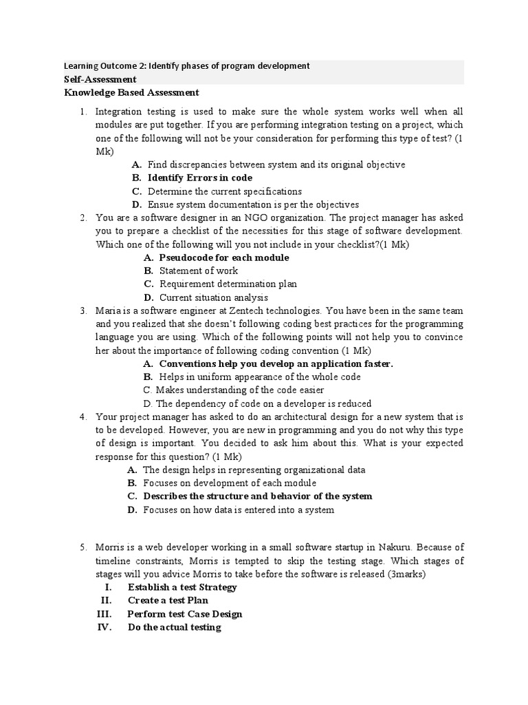 Program Development Phases and Testing Guide | PDF | Computer ...